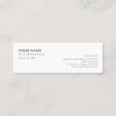 ミニマムでシンプルな名刺 ビジネスカード 和 japanese 折り鶴 paper crane mini visitekaartje (Achterkant)