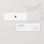 ミニマムでシンプルな名刺 ビジネスカード  猫 MINI VISITEKAARTJE (Voorkant / Achterkant)