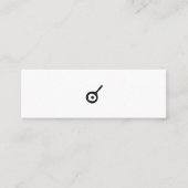 ミニマムでシンプルな名刺 ビジネスカード 目玉焼き MINI VISITEKAARTJE (Voorkant)