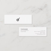 ミニマムでシンプルな名刺 ビジネスカード 目玉焼き MINI VISITEKAARTJE (Voorkant / Achterkant)