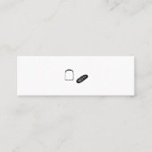 ミニマムでシンプルな名刺　ビジネスカード　食パン・フランスパン MINI VISITEKAARTJE (Voorkant)