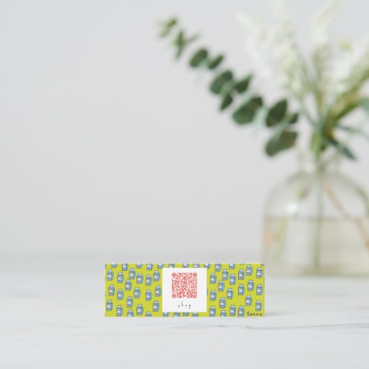 ミルク名刺 MINI VISITEKAARTJE (Staand voorkant)