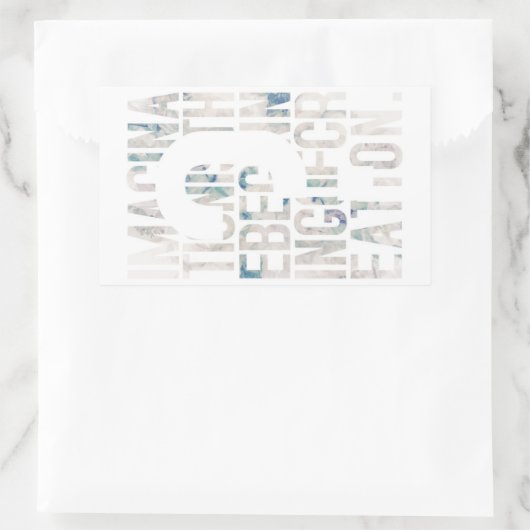 メッセージ性/アート性を重視される方に seal gete rechthoekige sticker (Tas)