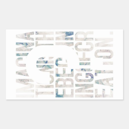 メッセージ性／アート性を重視される方に seal gete rechthoekige sticker (Voorkant)