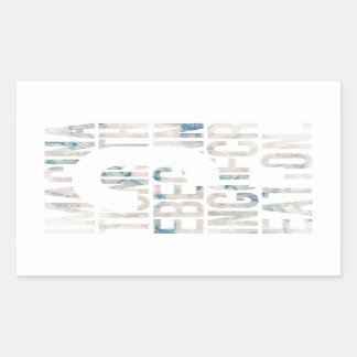 メッセージ性／アート性を重視される方に seal gete rechthoekige sticker