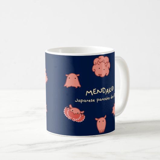 【メンダコ(カラー濃色地用】Japanese pancake devilfish(for dark) Koffiemok (Voorkant rechts)