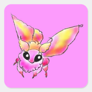 モモイロヤママユちゃん VIERKANTE STICKER