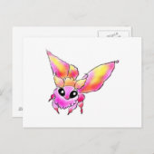 モモイロヤママユ ち ゃ ん BRIEFKAART (Voorkant / Achterkant)