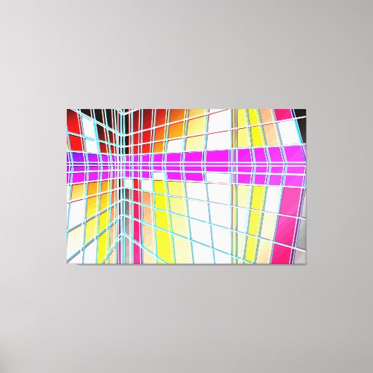 モンドリアンシティ10 CANVAS AFDRUK (Voorkant)