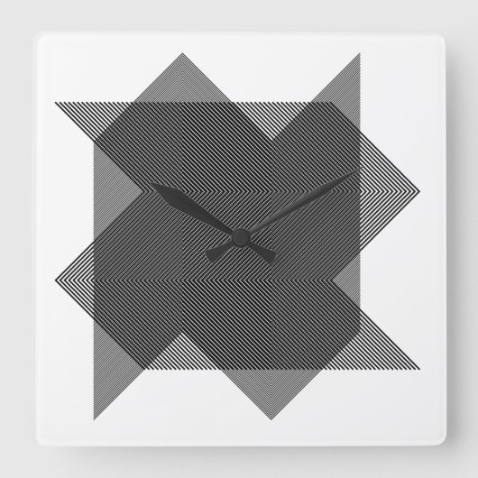 モ ア レ 象 ア 現 で diepgang 030 vierkante klok (Voorkant)