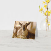 ヤギの赤ちゃん 二つ折りグリーティングカード カード KAART (Gele Bloem)