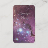 ユニークなスペードエースのトランプ柄　オシャレ　宇宙 VISITEKAARTJE (Achterkant)