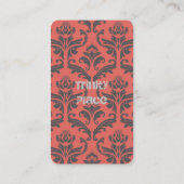 ユニークなスペードエースのトランプ柄 オシャレ VISITEKAARTJE (Achterkant)