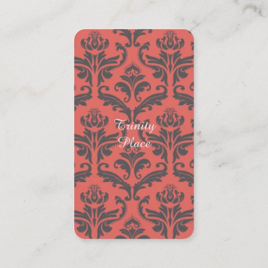 ユニークなハートのトランプ柄　オシャレでユニーク VISITEKAARTJE (Achterkant)