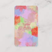 ユニークなハートのトランプ柄　オシャレな女性の VISITEKAARTJE (Achterkant)