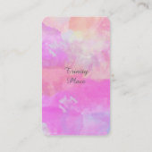 ユニークなハートのトランプ柄　オシャレな女性の VISITEKAARTJE (Achterkant)