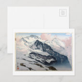 ユ ン フ ウ, Jungfrau, Hiroshi Yoshida, Woodcut Briefkaart (Voorkant / Achterkant)