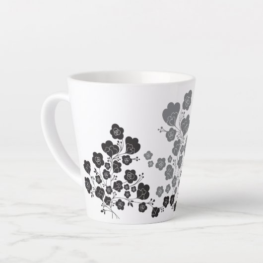 ラブリーフラワーカフェラテマグ LATTE MOK (Linkerhoek)