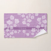 ラブリーフラワー　落ち着いたピンク BAD HANDDOEK (Handdoek)