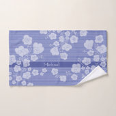 ラブリーフラワー　落ち着いたブルー BAD HANDDOEK (Handdoek)