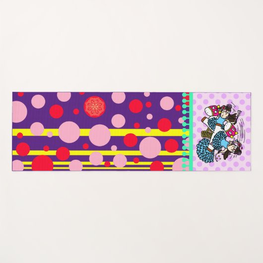 ルナ様用 ストライプ(ピンク) YOGAMAT (Voorkant (horizontaal))