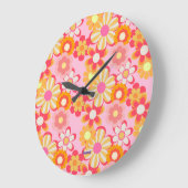 レトロかわいいお花デザイン♡ピンク GROTE KLOK (Hoek)