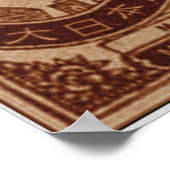 レトロマッチデザイン　尻を上げる猫　Retro Match Cat raising bum Poster (Hoek)