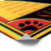 レトロマッチデザイン　踊る猫　Retro Match Dancing cat Poster (Hoek)