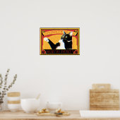 レトロマッチデザイン　踊る猫　Retro Match Dancing cat Poster (Keuken)