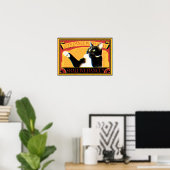 レトロマッチデザイン　踊る猫　Retro Match Dancing cat Poster (Thuiskantoor)
