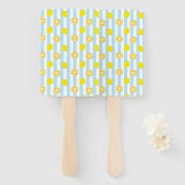 レモン(ストライプ)  ハンドファン HANDWAAIER (Voorkant en achterkant)