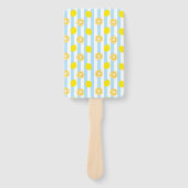 レモン(ストライプ)  ハンドファン HANDWAAIER (Voorkant)