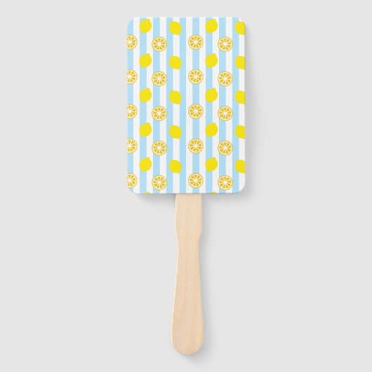 レモン(ストライプ)  ハンドファン HANDWAAIER (Voorkant)