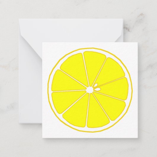 レモン NOTITIEKAARTJE (Voorkant)