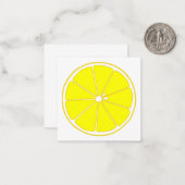 レモン NOTITIEKAARTJE (Voorkant / Achterkant in situ)