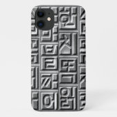 レリーフ風　ハングル Case-Mate iPhone CASE (Achterkant)