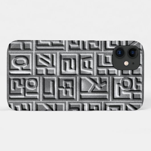 レリーフ風　ハングル Case-Mate iPhone CASE (Achterkant (horizontaal))