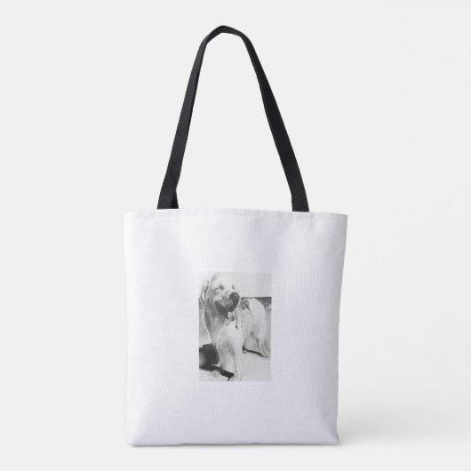 ワンちゃんとの時間 TOTE BAG (Achterkant)