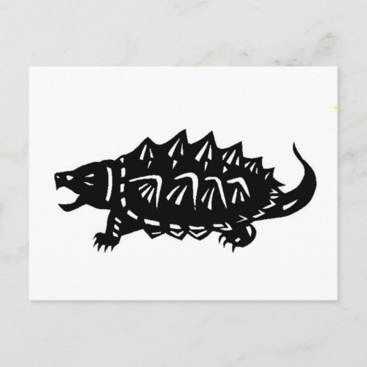 ワ メ 亀 り alligator tuinschildpad briefkaart (Voorkant)