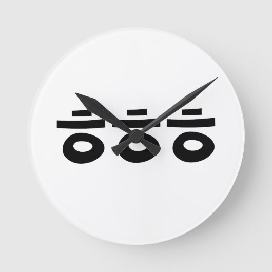 ㅎㅎㅎ Koreaans Jargon HEHEHE Ronde Klok (Voorkant)