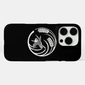 一本稲の丸に雀 Case-Mate iPhone CASE (Achterkant (horizontaal))