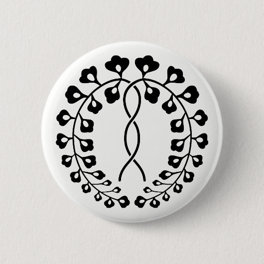 一条藤 RONDE BUTTON 5,7 CM (Voorkant)