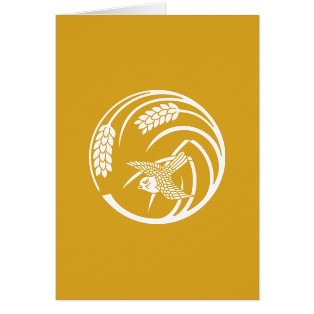 一 本 稲 丸 に 雀 (Voorkant)