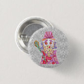 七福神/寿老人 缶バッジ RONDE BUTTON 3,2 CM (Voorkant /achterkant)