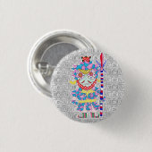 七福神/毘沙門天 缶バッジ RONDE BUTTON 3,2 CM (Voorkant /achterkant)