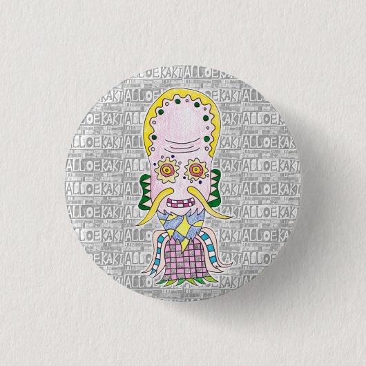 七福神/福禄寿 缶バッジ RONDE BUTTON 3,2 CM (Voorkant)