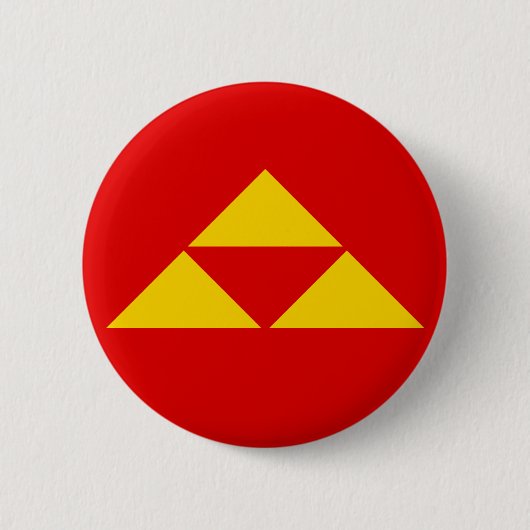 三つ鱗 Mitsu-uroko Ronde Button 5,7 Cm (Voorkant)