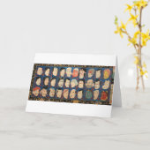 三十のお面, 国芳 30 Maskers, Kuniyoshi, ukiyo-E Kaart (Gele Bloem)