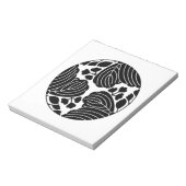 三 つ 割 五 三 桐 NOTITIEBLOK (Linkerzijde)