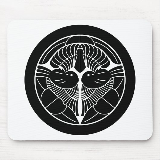 上 杉 家 紋, Uesugi Kenshin KAMON, Japanse familiekrin Muismat (Voorkant)